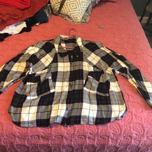 ZARA oversize button-down shirt